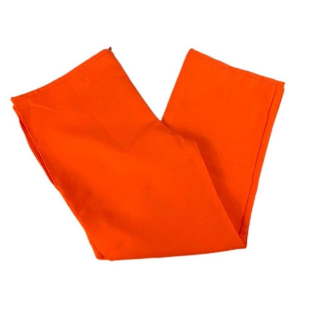 Easy Ten Highland Industries Scotchgard Orange Pants Size XL USA Made Drawstring